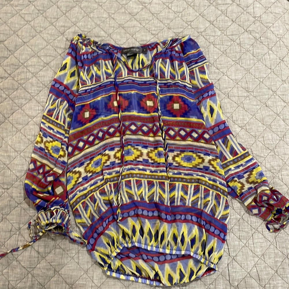 Colorful Sheer Tunic